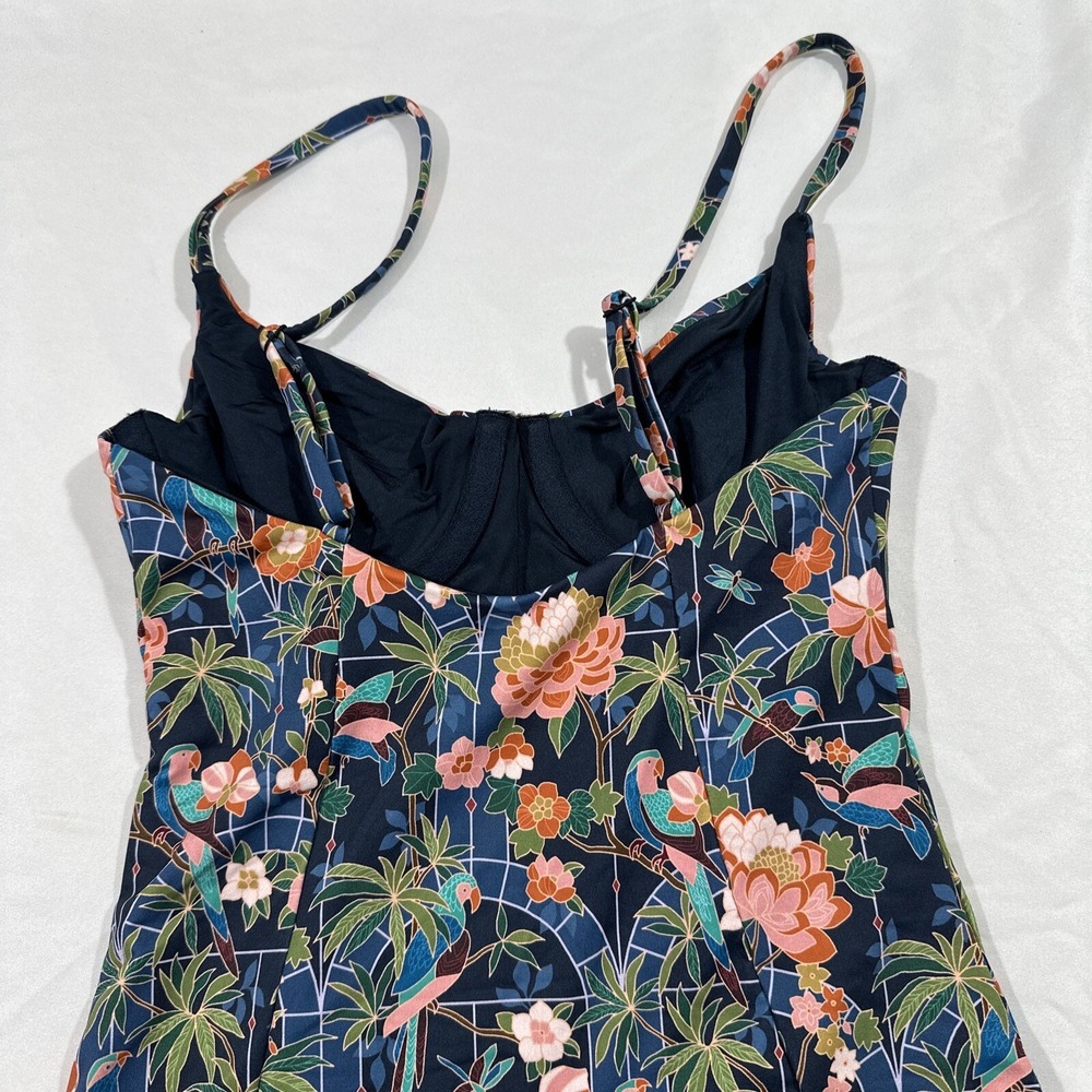 NEW $245 Onia [ XS ] Chelsea One Piece Swimsuit in Navy Multi Jungle Mosaic 7062 - Picture 12 of 16